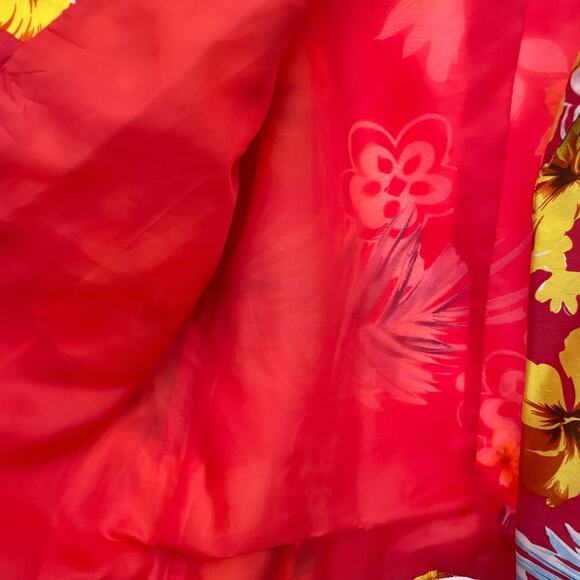 Harve Bernard 100% silk Hawaiian print blazer - Picture 5 of 6